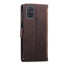 For Samsung Galaxy Note 20 Ultra Retro Splicing Horizontal Flip Leather Case with Card Slots & Holder & Wallet(Brown)