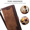 For Samsung Galaxy Note 20 Ultra Retro Splicing Horizontal Flip Leather Case with Card Slots & Holder & Wallet(Brown)