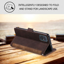 For Samsung Galaxy Note 20 Ultra Retro Splicing Horizontal Flip Leather Case with Card Slots & Holder & Wallet(Brown)