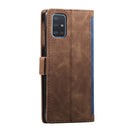 For Samsung Galaxy Note 20 Ultra Retro Splicing Horizontal Flip Leather Case with Card Slots & Holder & Wallet(Blue)