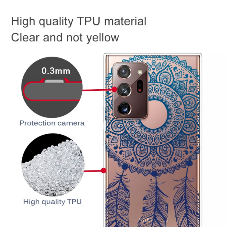For Samsung Galaxy Note20 Ultra Shockproof Painted Transparent TPU Protective Case(Dreamcatcher)