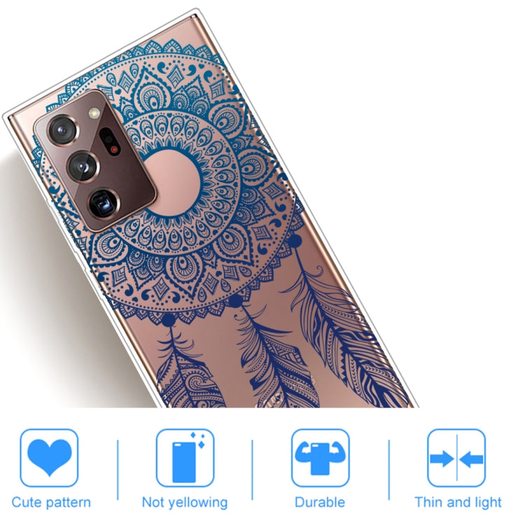 For Samsung Galaxy Note20 Ultra Shockproof Painted Transparent TPU Protective Case(Dreamcatcher)