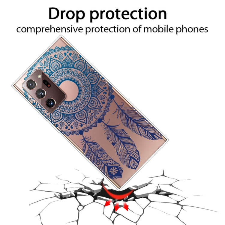 For Samsung Galaxy Note20 Ultra Shockproof Painted Transparent TPU Protective Case(Dreamcatcher)