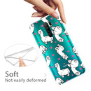 For Xiaomi Redmi 9 Coloured Drawing Pattern Highly Transparent TPU Protective Case(Alpaca)