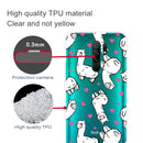 For Xiaomi Redmi 9 Coloured Drawing Pattern Highly Transparent TPU Protective Case(Alpaca)