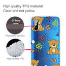 For Xiaomi Redmi 9A Coloured Drawing Pattern Highly Transparent TPU Protective Case(Little Brown Bear)