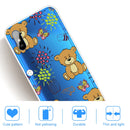 For Xiaomi Redmi 9A Coloured Drawing Pattern Highly Transparent TPU Protective Case(Little Brown Bear)
