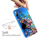 For Xiaomi Redmi 9A Coloured Drawing Pattern Highly Transparent TPU Protective Case(Flower Girl)