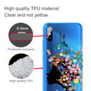 For Xiaomi Redmi 9A Coloured Drawing Pattern Highly Transparent TPU Protective Case(Flower Girl)