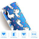 For Xiaomi Redmi 9A Coloured Drawing Pattern Highly Transparent TPU Protective Case(Alpaca)