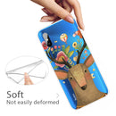 For Xiaomi Redmi 9A Coloured Drawing Pattern Highly Transparent TPU Protective Case(Flower Deer)