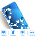 For Xiaomi Redmi 9A Coloured Drawing Pattern Highly Transparent TPU Protective Case(Magnolia)
