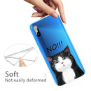 For Xiaomi Redmi 9A Coloured Drawing Pattern Highly Transparent TPU Protective Case(NO Cat)