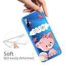 For Xiaomi Redmi 9A Coloured Drawing Pattern Highly Transparent TPU Protective Case(Cute Cat)