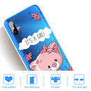 For Xiaomi Redmi 9A Coloured Drawing Pattern Highly Transparent TPU Protective Case(Cute Cat)