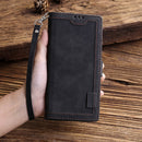 For iPhone 12 mini Retro Splicing Horizontal Flip Leather Case with Card Slots & Holder & Wallet(Black)