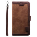 For iPhone 12 mini Retro Splicing Horizontal Flip Leather Case with Card Slots & Holder & Wallet(Brown)