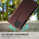 For iPhone 12 mini Retro Splicing Horizontal Flip Leather Case with Card Slots & Holder & Wallet(Brown)