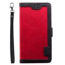 For iPhone 12 mini Retro Splicing Horizontal Flip Leather Case with Card Slots & Holder & Wallet(Red)