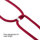 For iPhone 12 / 12 Pro Transparent TPU Protective Case with Lanyard & Card Slot(Red)