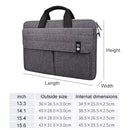ST08 Handheld Briefcase Carrying Storage Bag without Shoulder Strap for 15.4 inch Laptop(Black)
