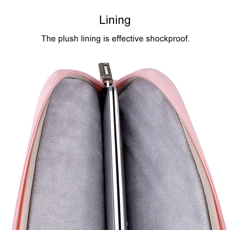 ST08 Handheld Briefcase Carrying Storage Bag without Shoulder Strap for 15.4 inch Laptop(Grey)