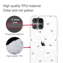 For iPhone 12 Pro Max Shockproof Painted Transparent TPU Protective Case(White Sea Lion)