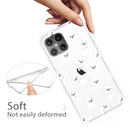 For iPhone 12 Pro Max Shockproof Painted Transparent TPU Protective Case(White Sea Lion)