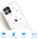 For iPhone 12 Pro Max Shockproof Painted Transparent TPU Protective Case(White Sea Lion)