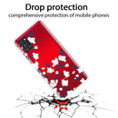 For Samsung Galaxy A21s Shockproof Painted Transparent TPU Protective Case(Magnolia)
