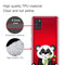 For Samsung Galaxy A21s Shockproof Painted Transparent TPU Protective Case(Bamboo Bear)