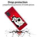 For Samsung Galaxy A21s Shockproof Painted Transparent TPU Protective Case(Selfie Dog)