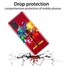 For Samsung Galaxy A21s Shockproof Painted Transparent TPU Protective Case(Oil Painting Tree)