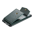 For iPhone 12 mini Flip Card Bag Copper Buckle TPU + PU Leather Back Cover Shockproof Case with Card Slots & Photo Frame(Dark Green)