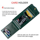 For iPhone 12 mini Flip Card Bag Copper Buckle TPU + PU Leather Back Cover Shockproof Case with Card Slots & Photo Frame(Dark Green)