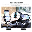 WUPP CS-1098A1 Motorcycle Aluminum Alloy Eight-jaw Mobile Phone Charging Holder with Switch(Black)