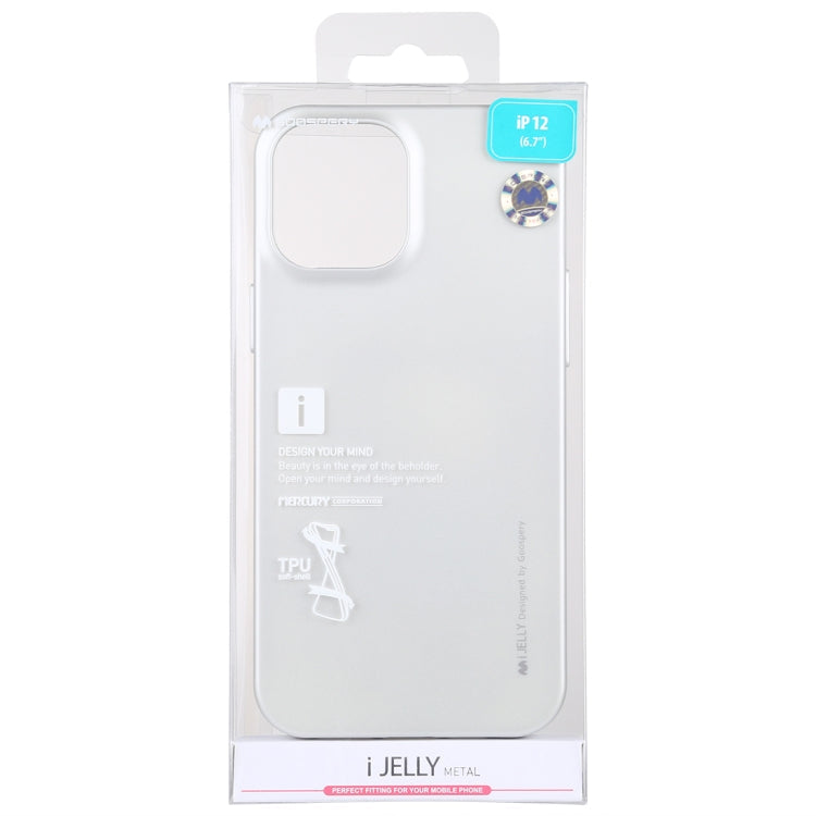 For iPhone 12 Pro Max GOOSPERY i-JELLY TPU Shockproof and Scratch Case(Silver)