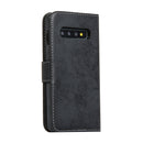 For Samsung Galaxy S10 Retro 2 in 1 Detachable Magnetic Horizontal Flip TPU + PU Leather Case with Holder & Card Slots & Photo Frame & Wallet(Black)