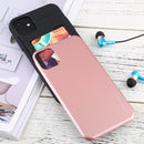 For iPhone 12 mini GOOSPERY SKY SLIDE BUMPER TPU + PC Sliding Back Cover Protective Case with Card Slot(Rose Gold)