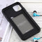 For iPhone 12 Pro Max GOOSPERY SKY SLIDE BUMPER TPU + PC Sliding Back Cover Protective Case with Card Slot(Dark Blue)