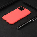 Shockproof Frosted TPU Protective Case For iPhone 12 Pro Max(Red)