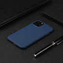 Shockproof Frosted TPU Protective Case For iPhone 12 Pro Max(Blue)
