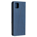 For OPPO Realme C11 Rhombus Texture Horizontal Flip Magnetic Leather Case with Holder & Card Slots(Blue)