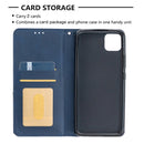 For OPPO Realme C11 Rhombus Texture Horizontal Flip Magnetic Leather Case with Holder & Card Slots(Blue)