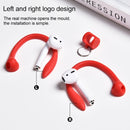 For AirPods 1 / 2 / AirPods Pro / Huawei FreeBuds 3 Wireless Earphones Silicone Anti-lost Lanyard Ear Hook(Red)