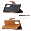 For OPPO Reno4 Pro 5G Retro Lambskin Texture Pure Color Horizontal Flip PU Leather Case, with Holder & Card Slots & Wallet & Lanyard(Yellow)