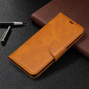 For OPPO Reno4 Pro 5G Retro Lambskin Texture Pure Color Horizontal Flip PU Leather Case, with Holder & Card Slots & Wallet & Lanyard(Yellow)