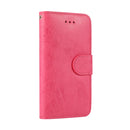 For iPhone SE 2022 / SE 2020 / 8 / 7 KLT888-2 Retro 2 in 1 Detachable Magnetic Horizontal Flip TPU + PU Leather Case with Holder & Card Slots & Photo Frame & Wallet(Rose Red)