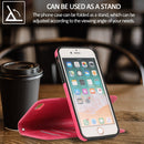 For iPhone SE 2022 / SE 2020 / 8 / 7 KLT888-2 Retro 2 in 1 Detachable Magnetic Horizontal Flip TPU + PU Leather Case with Holder & Card Slots & Photo Frame & Wallet(Rose Red)