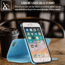 For iPhone SE 2022 / SE 2020 / 8 / 7 KLT888-2 Retro 2 in 1 Detachable Magnetic Horizontal Flip TPU + PU Leather Case with Holder & Card Slots & Photo Frame & Wallet(Sky Blue)